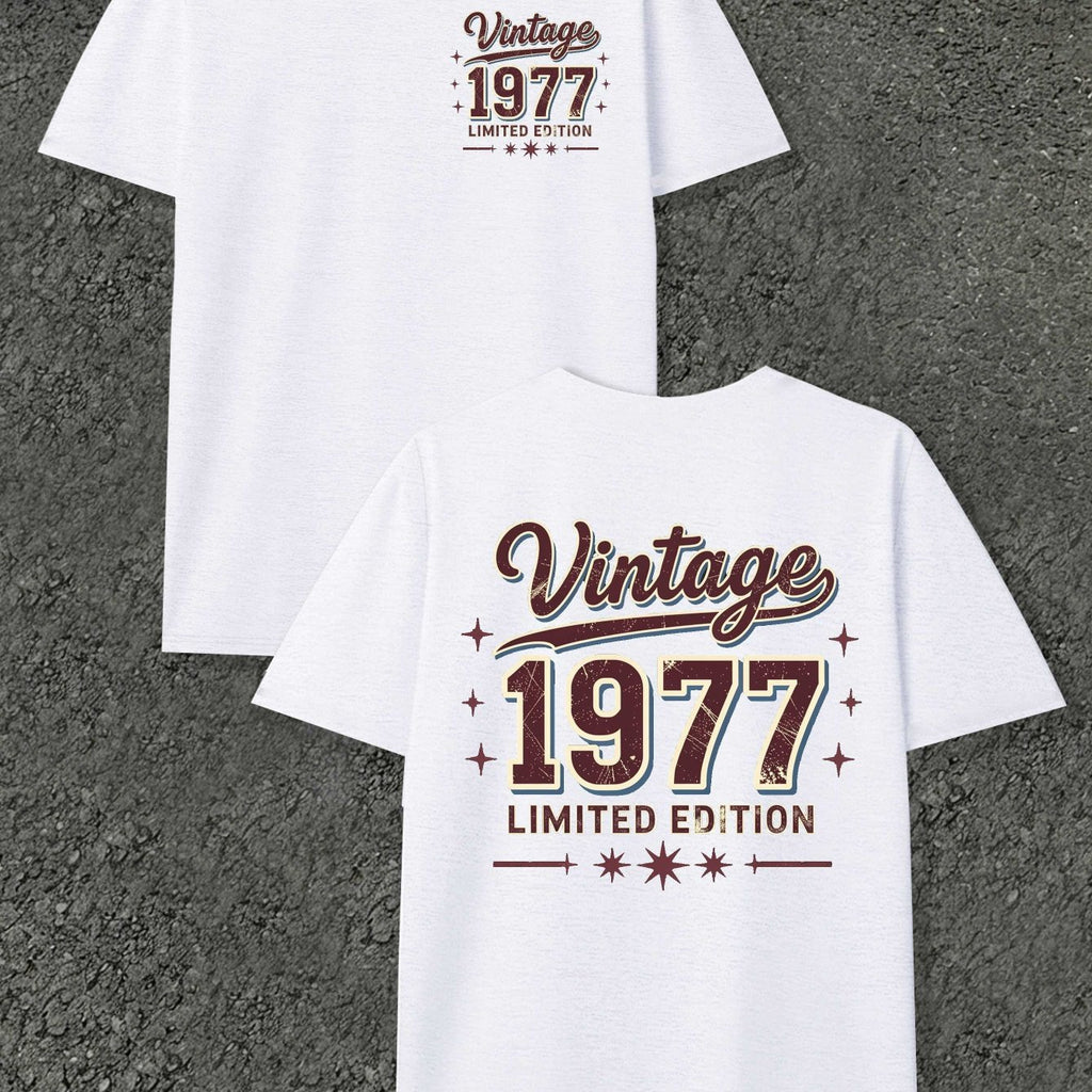 Vintage Limited Edition Men's T-shirts with Markings