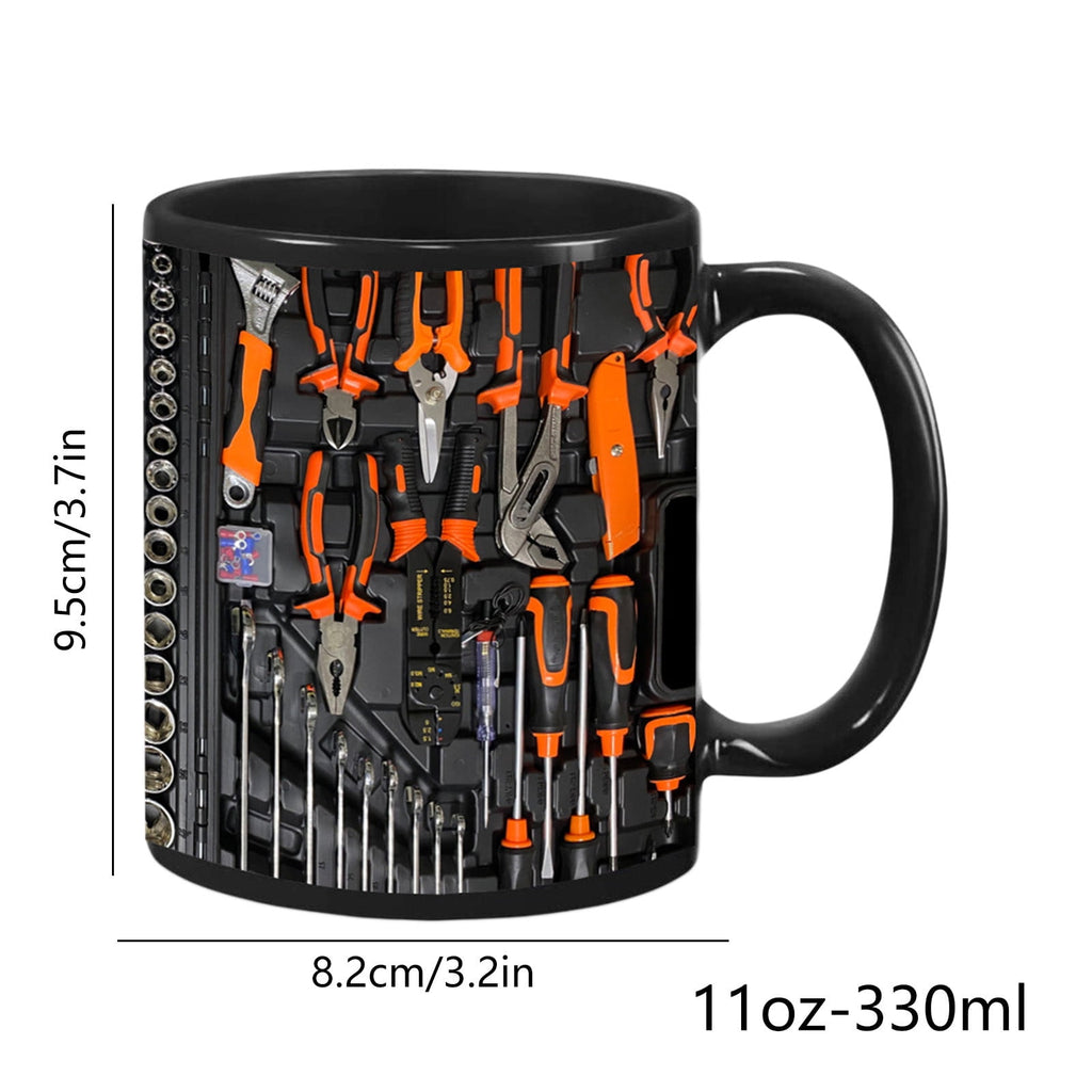 Yooshoverk Mug 3D Mechanic Toolbox Design Solving Creative Gift Coffee Water Cup