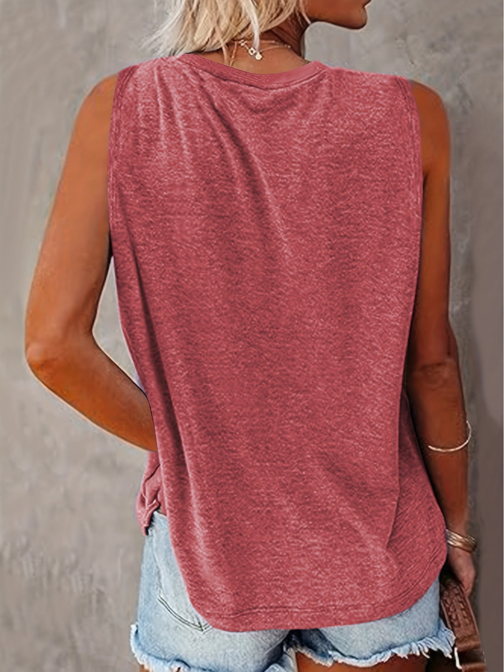 Poison, Rose Print Women'S Fashion Printed Round Neck Tank Top PB-211