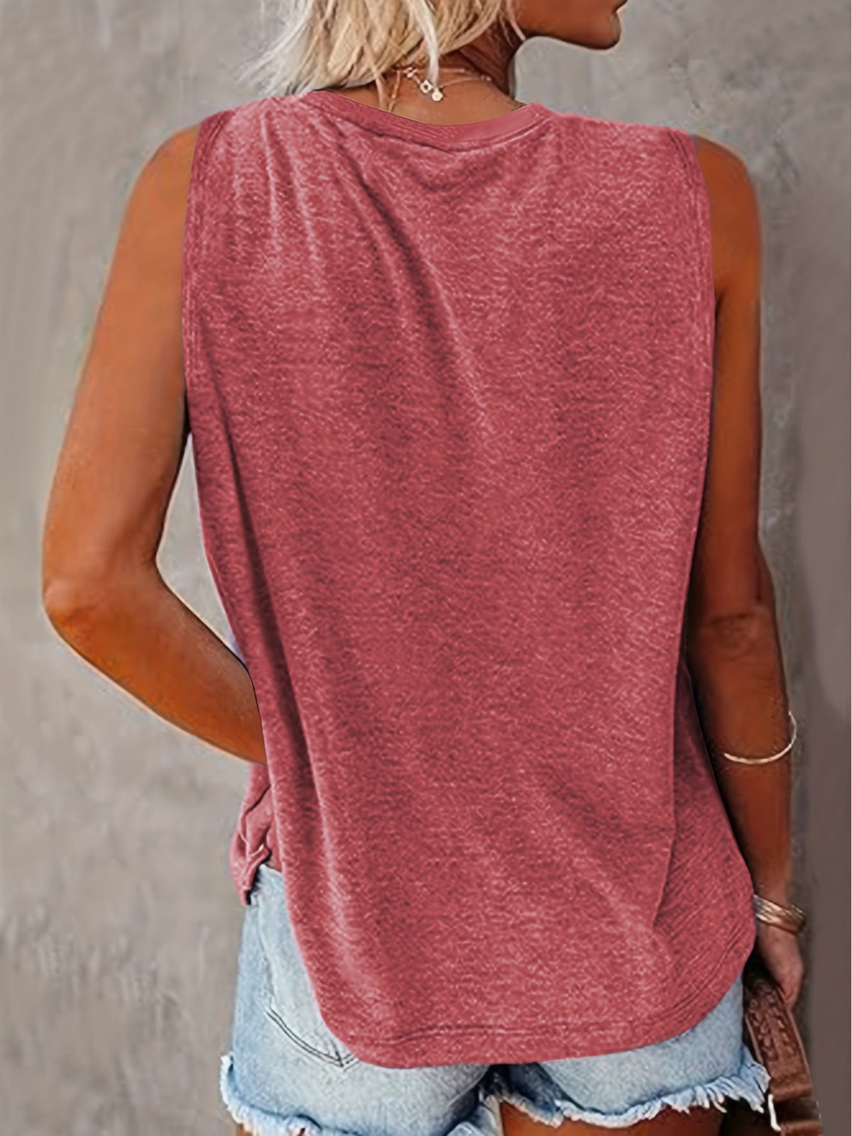 Poison, Rose Print Women'S Fashion Printed Round Neck Tank Top PB-211