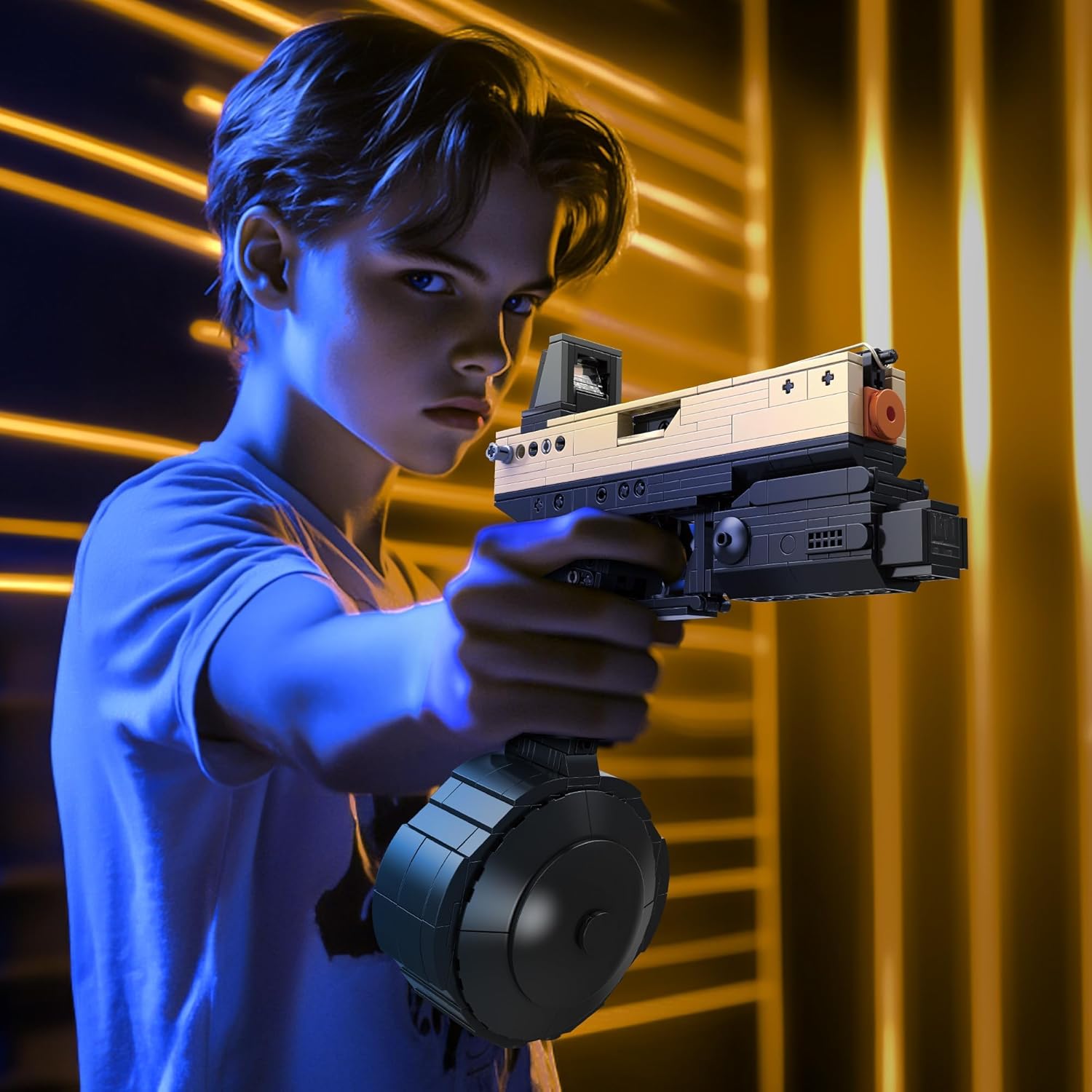 Model Gun Building Blocks Set, Building Bricks Toy Guns, Guns Buildings Toys for Boys Kids Adults Sniper Set Shootable, Toy Pistol Model Kit for Military Fan