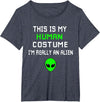 Weird Funny This is My Human Costume I'm Really an Alien T-Shirt