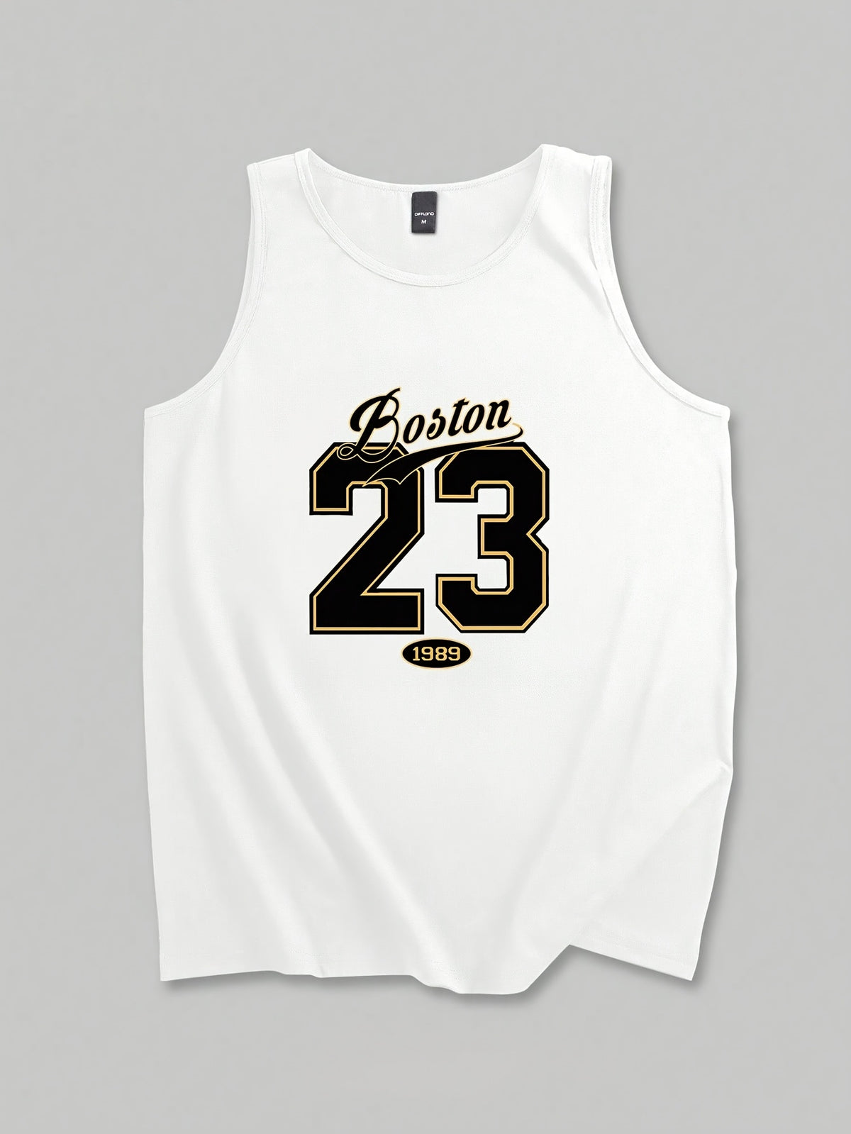 Men's Jersey, 1pc Men's Sports Vest, Boston 23 Printed Sports Vest, Regular-Fit Sleeveless Fitness Wear, Soft and Comfortable Fabric, Suitable for Gym Exercise, Outdoor Activities, and Daily Casual Wear, Father's Day Gift, Men's Gifts, Father's Day