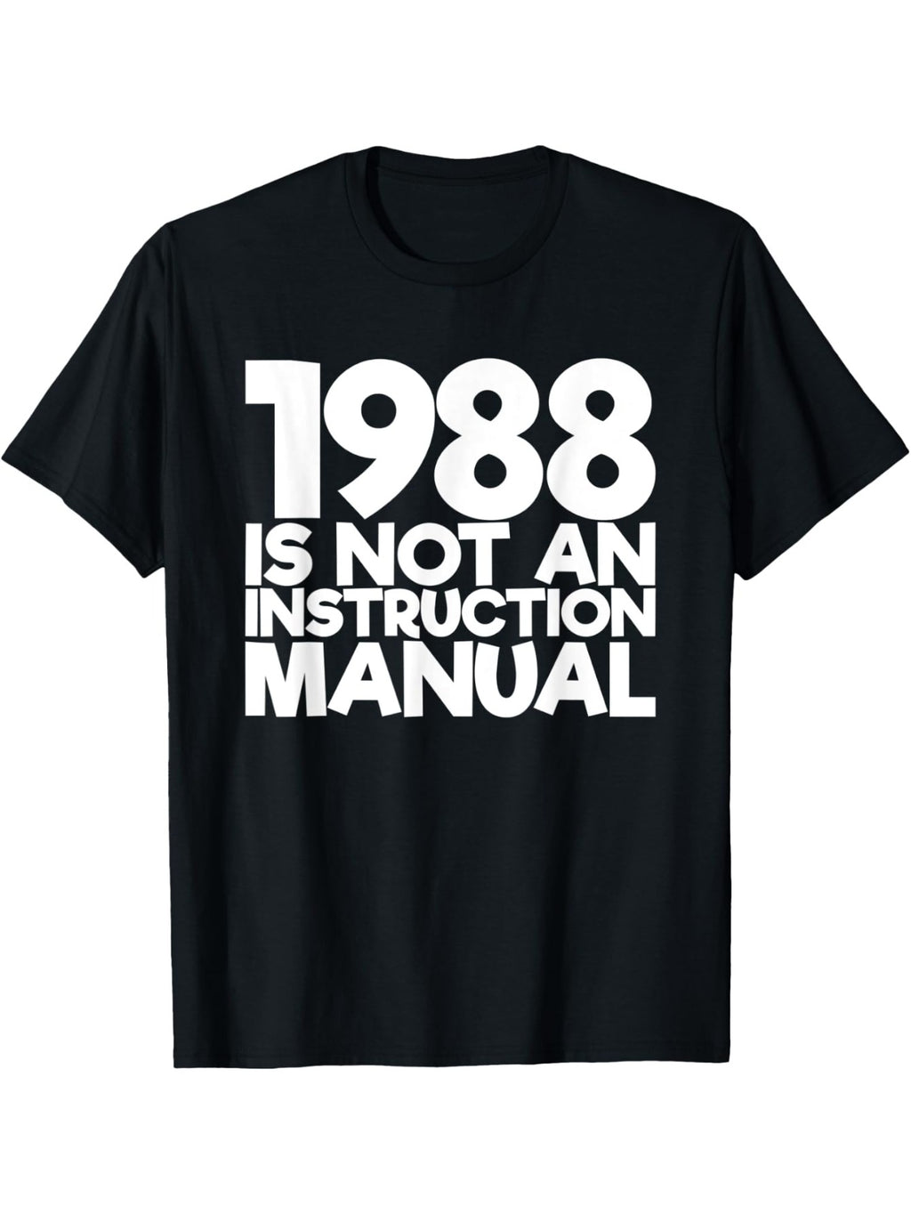 33 Years Old 1988 Instruction Manual Funny 33Rd Birthday T-Shirt
