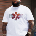 Paramedic Star Of Life Symbol Crinkle Plus Size Men's T-Shirt, PLUS SIZE