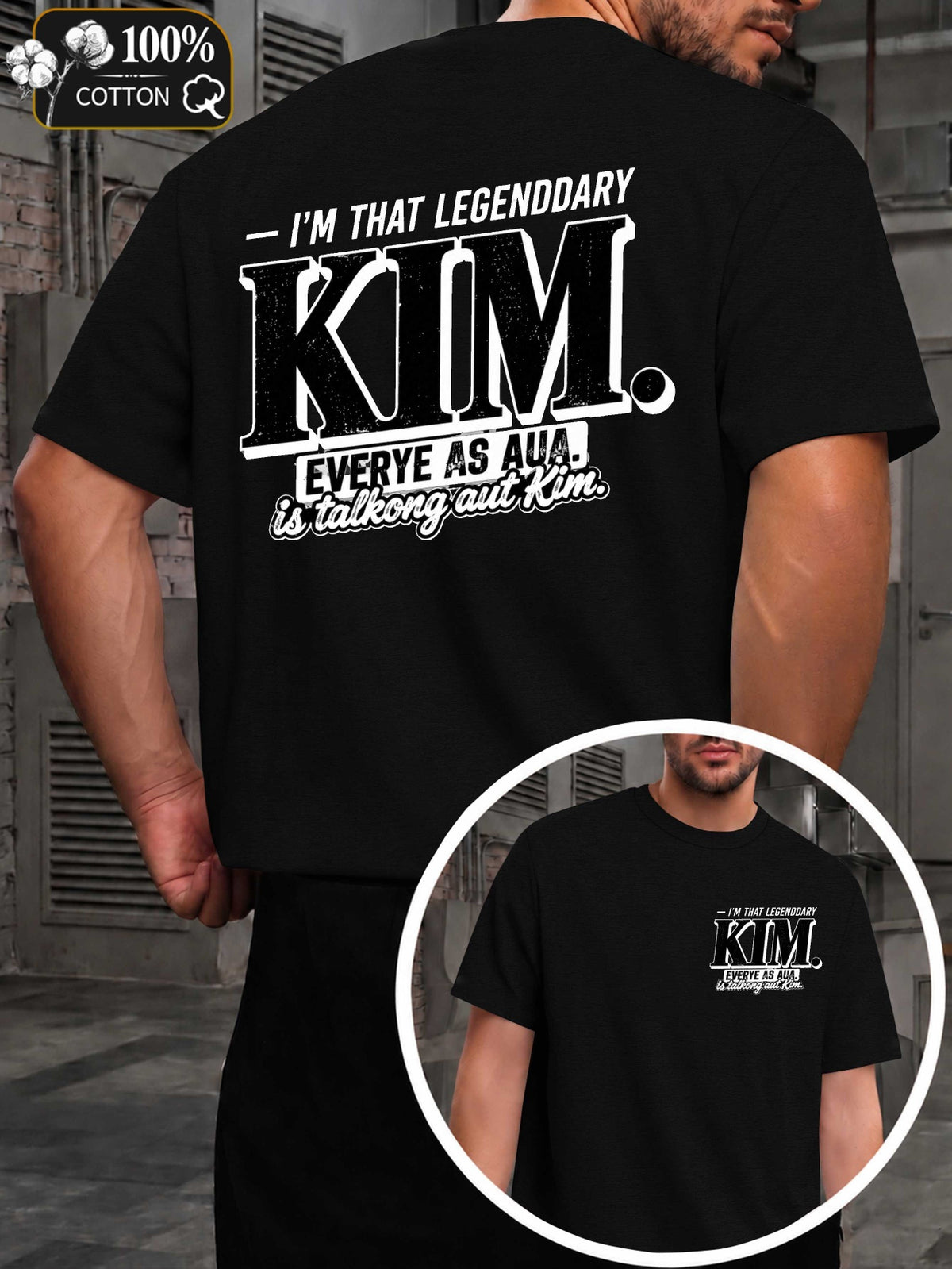 Legendary Kim Men's T-shirts with Markings