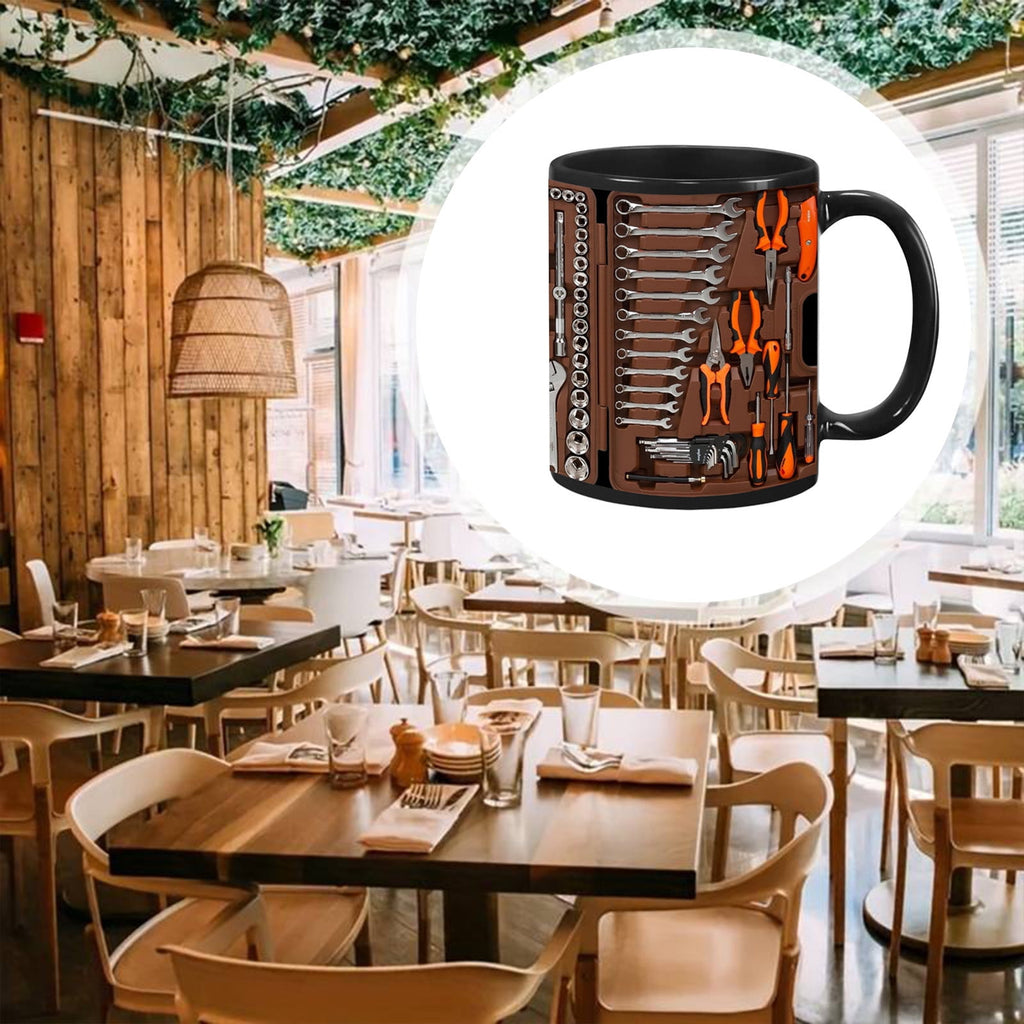 Yooshoverk Mug 3D Mechanic Toolbox Design Solving Creative Gift Coffee Water Cup