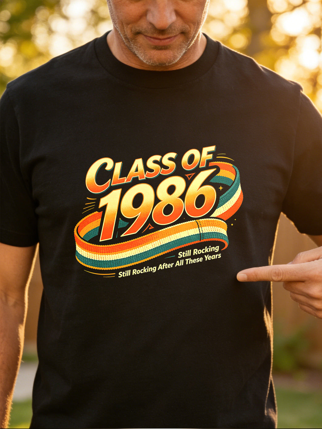 Class of 1986 T-Shirt, Still Rocking After All These Years Retro Cassette Tape Tee, Vintage 80s High School Reunion Shirt for Gen X, 1986 Graduation Nostalgic Group Apparel