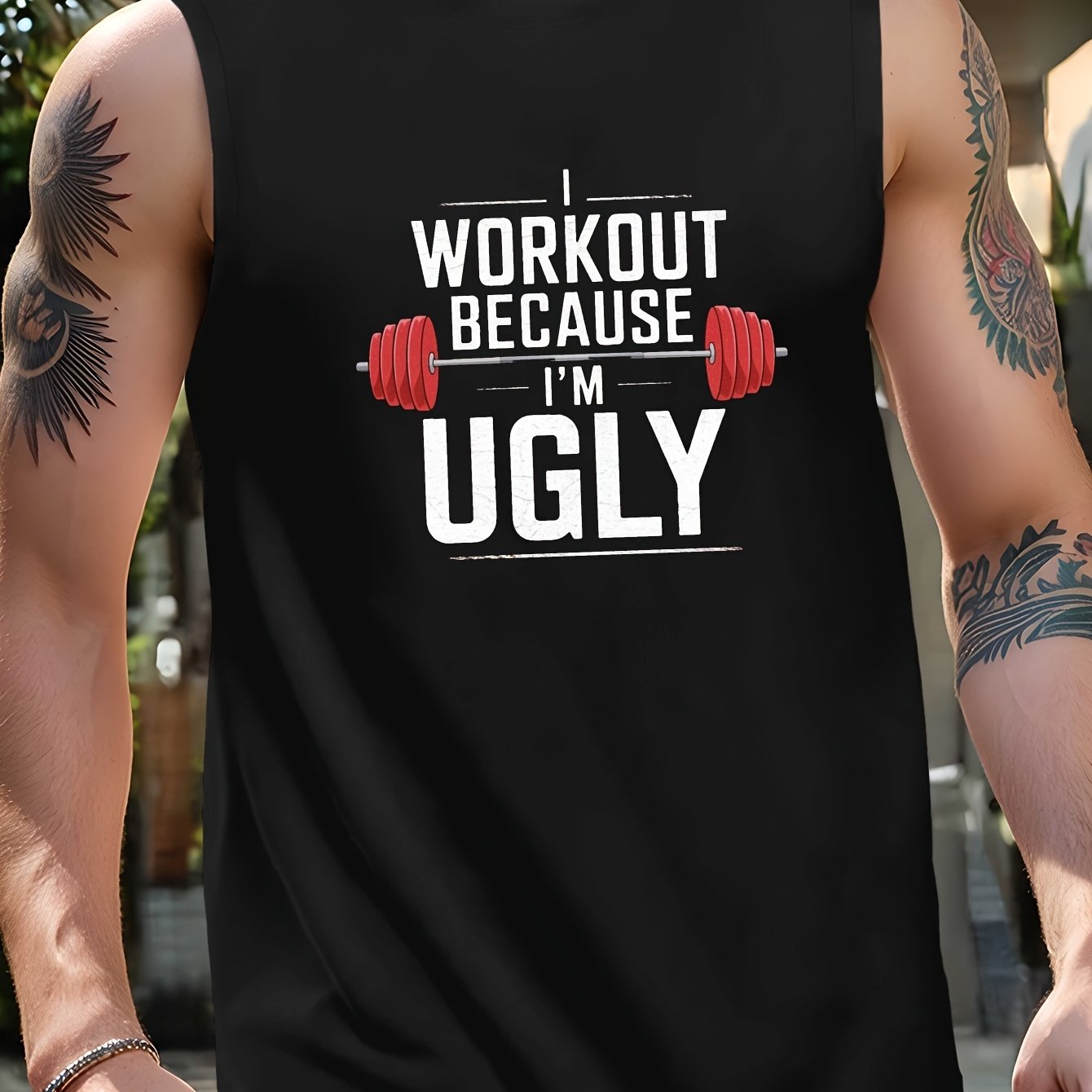 Men's Funny Gym Slogan T-Shirt - \