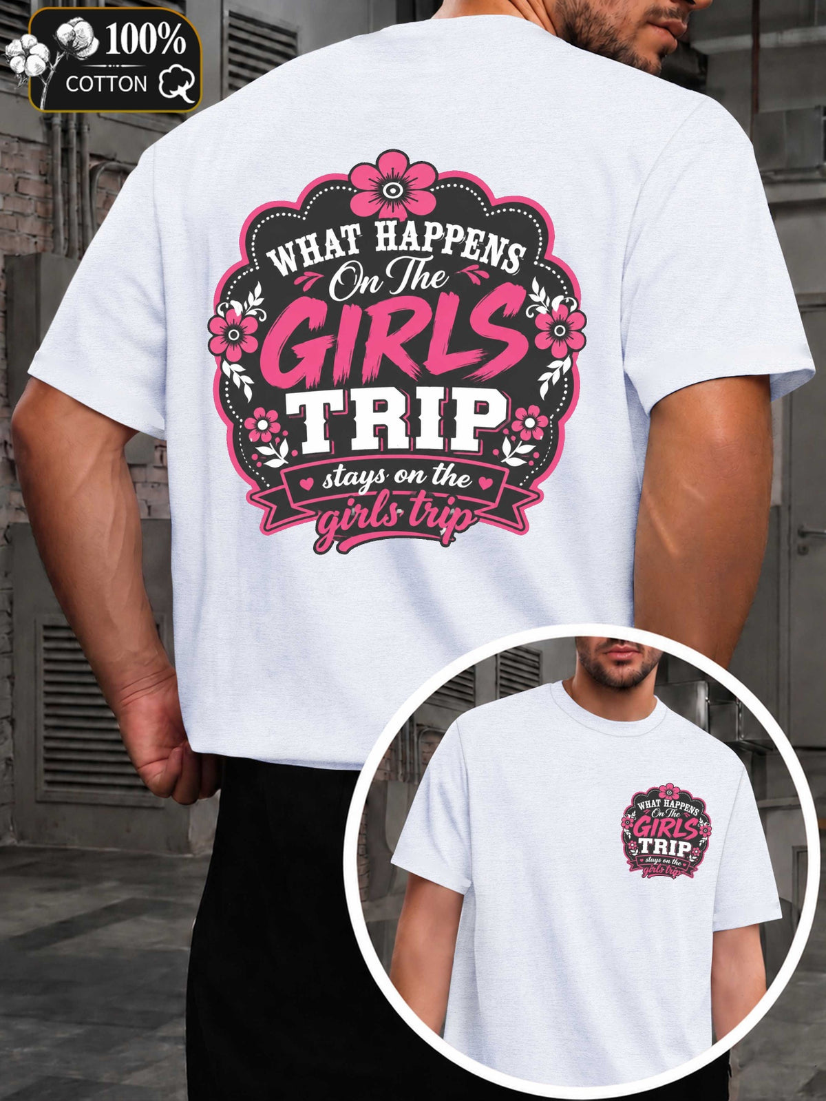 Girls' Secret Trip Men'S T-Shirts with Markings