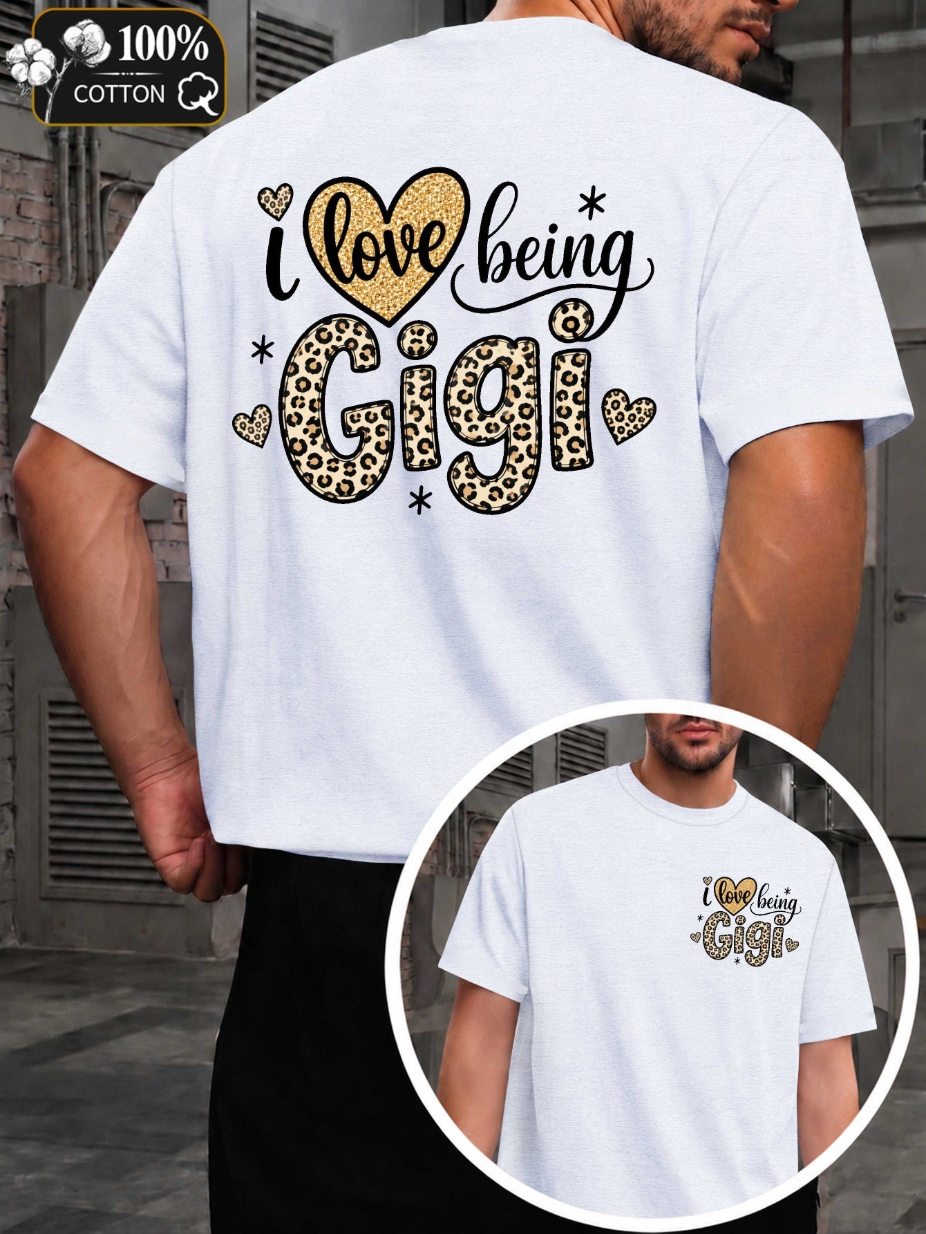 Love Being a Gigi Men'S T-Shirt with Markings