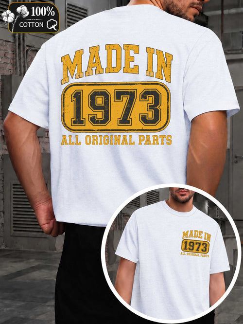 1973 Men'S T-Shirts with Markings