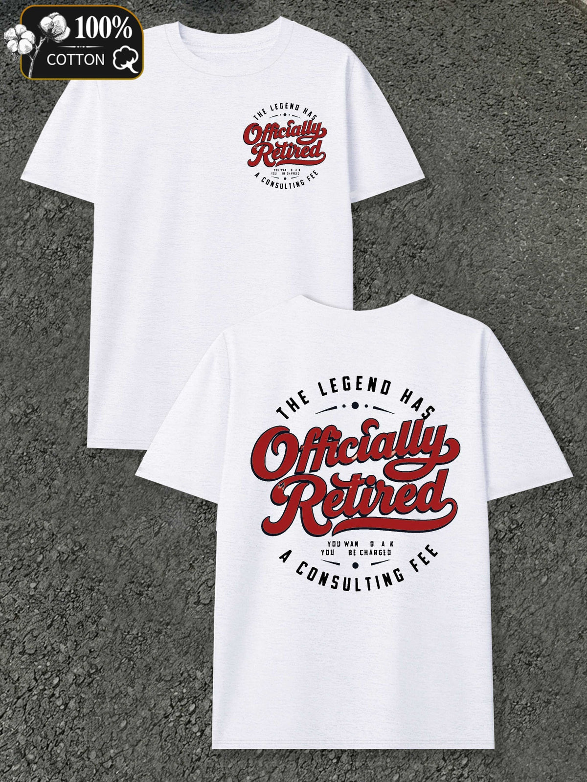 Men's Officially Licensed Retired Legend T-Shirt - Iconic Print, Round Neck Casual Tee Suitable for Year-Round Wear, Machine Washable Apparel for Events & Everyday Outfits (No Transparency)