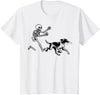 German Shorthaired Pointer Running Skeleton Halloween T-Shirt