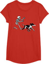 German Shorthaired Pointer Running Skeleton Halloween T-Shirt