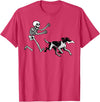 German Shorthaired Pointer Running Skeleton Halloween T-Shirt