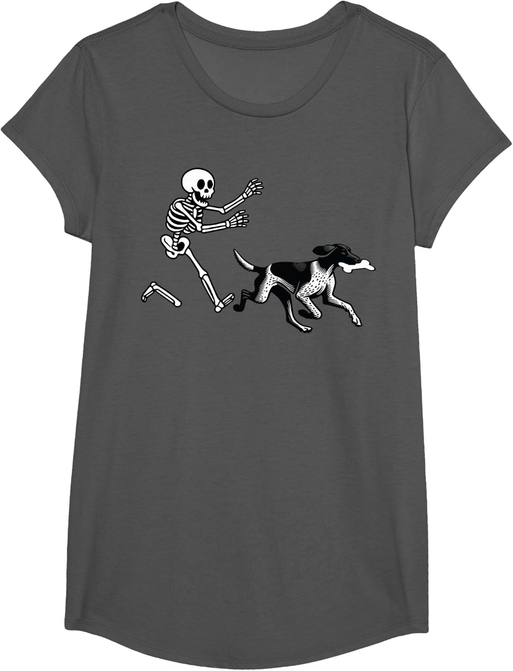 German Shorthaired Pointer Running Skeleton Halloween T-Shirt