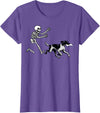 German Shorthaired Pointer Running Skeleton Halloween T-Shirt