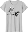 German Shorthaired Pointer Running Skeleton Halloween T-Shirt