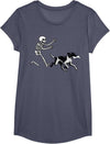 German Shorthaired Pointer Running Skeleton Halloween T-Shirt