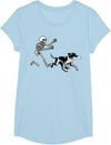 German Shorthaired Pointer Running Skeleton Halloween T-Shirt