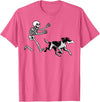 German Shorthaired Pointer Running Skeleton Halloween T-Shirt