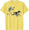 German Shorthaired Pointer Running Skeleton Halloween T-Shirt