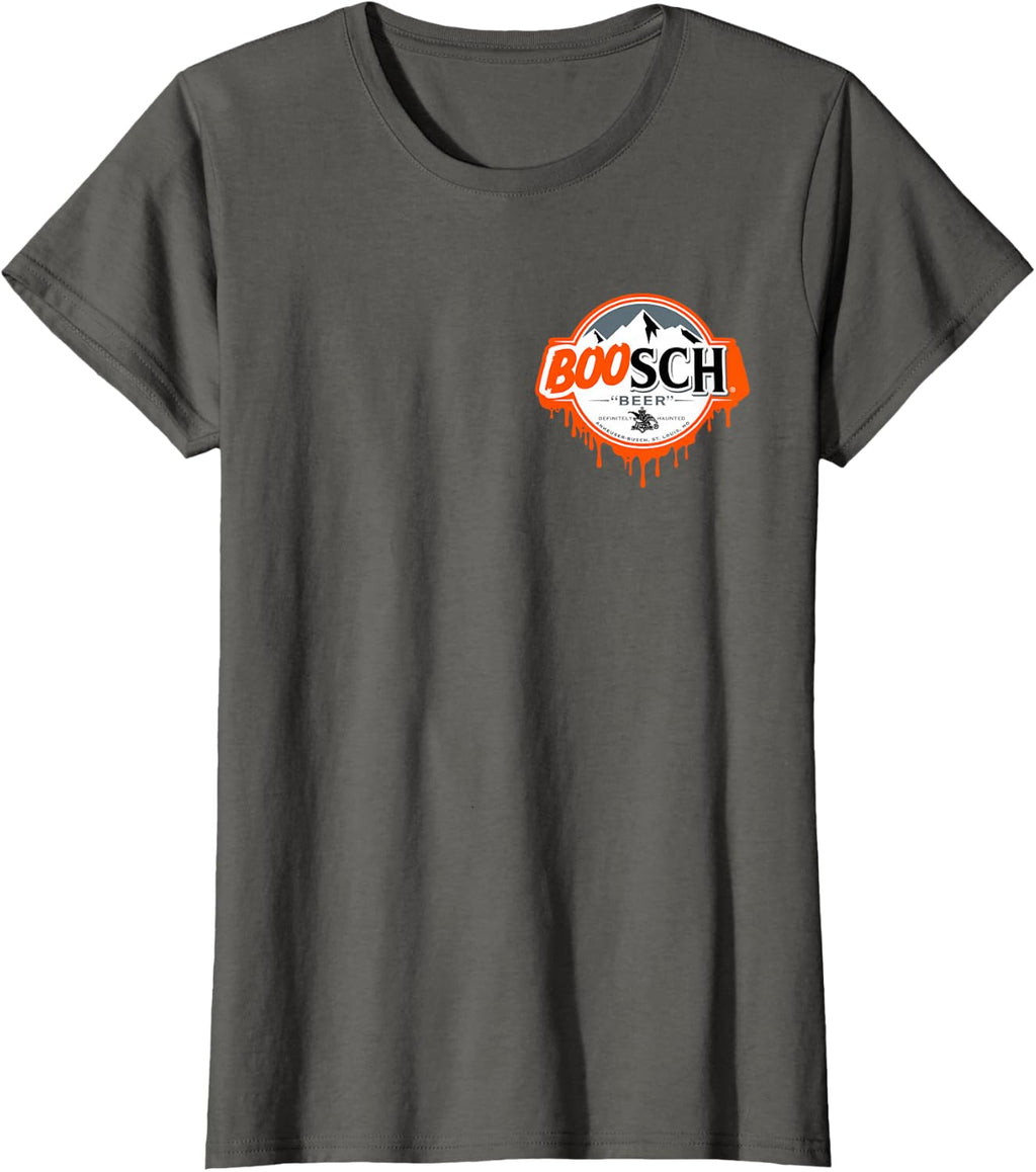 Boo SCH Ghost Halloween Beer Funny Drinking Spooky Costume T-Shirt