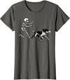 German Shorthaired Pointer Running Skeleton Halloween T-Shirt