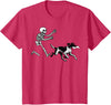 German Shorthaired Pointer Running Skeleton Halloween T-Shirt