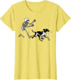 German Shorthaired Pointer Running Skeleton Halloween T-Shirt