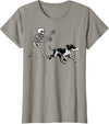 German Shorthaired Pointer Running Skeleton Halloween T-Shirt