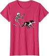 German Shorthaired Pointer Running Skeleton Halloween T-Shirt