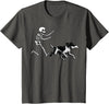 German Shorthaired Pointer Running Skeleton Halloween T-Shirt