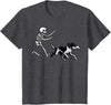 German Shorthaired Pointer Running Skeleton Halloween T-Shirt