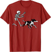 German Shorthaired Pointer Running Skeleton Halloween T-Shirt
