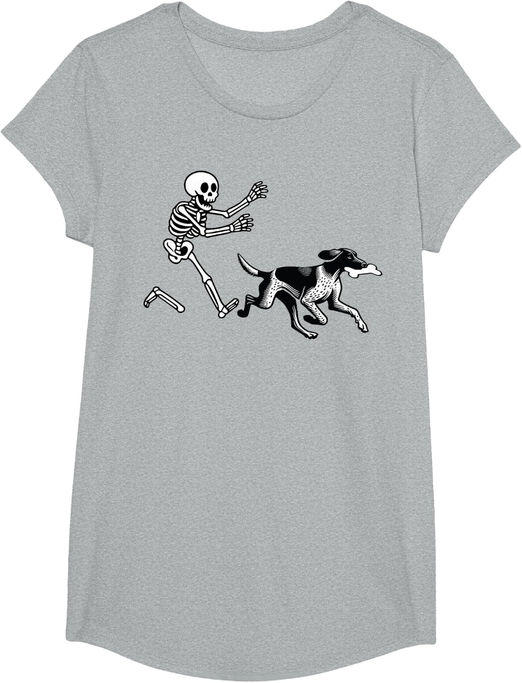 German Shorthaired Pointer Running Skeleton Halloween T-Shirt