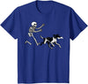 German Shorthaired Pointer Running Skeleton Halloween T-Shirt