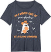 Labor and Delivery Nurse Halloween Ghost Flying Cowgirl Fall T-Shirt