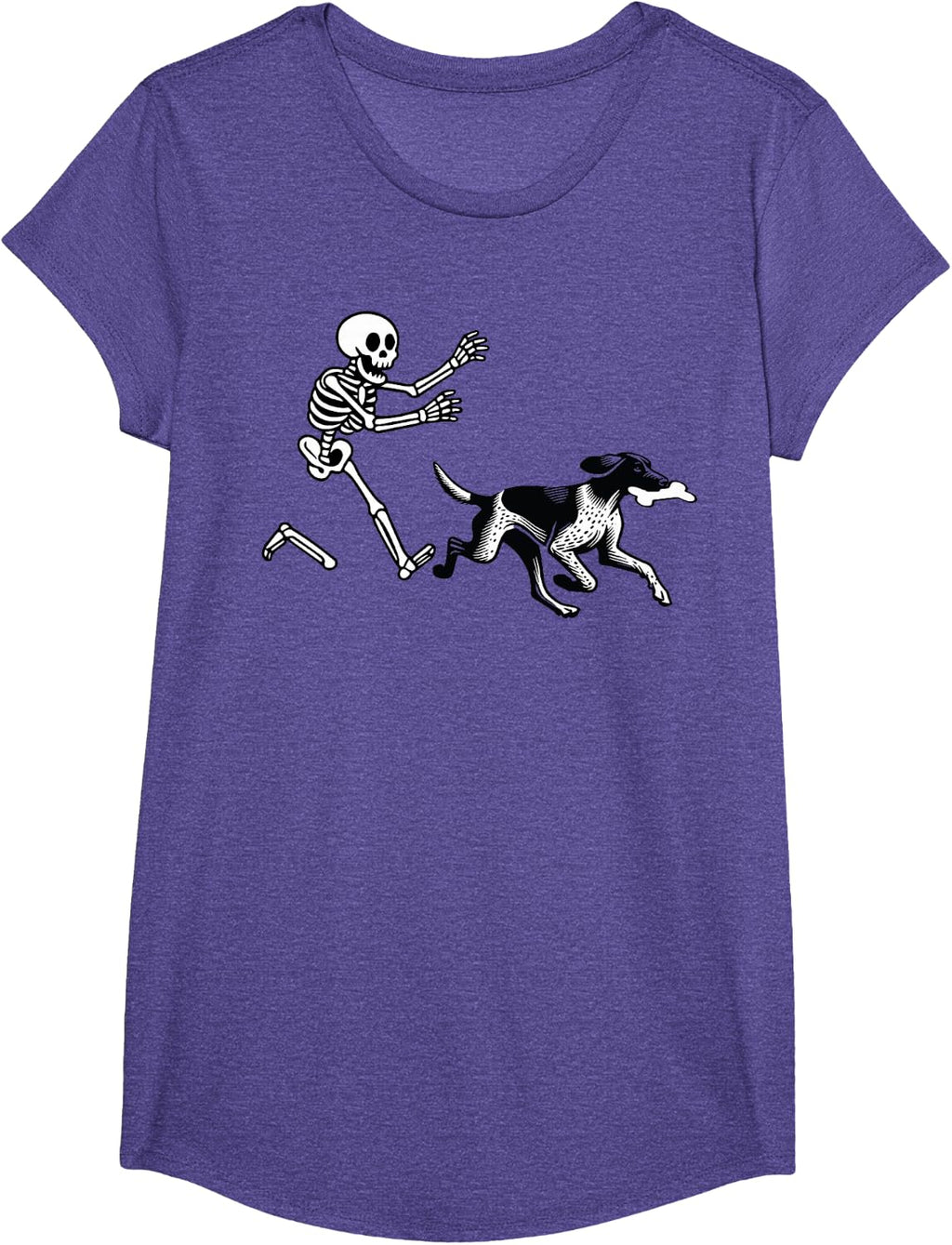 German Shorthaired Pointer Running Skeleton Halloween T-Shirt