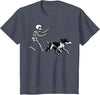 German Shorthaired Pointer Running Skeleton Halloween T-Shirt