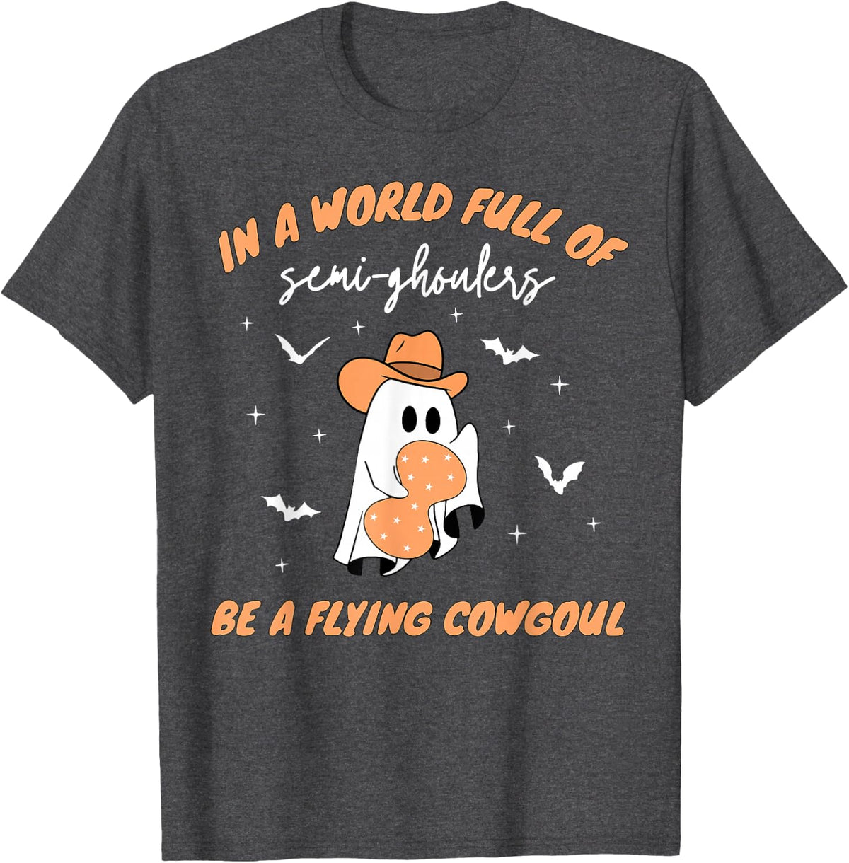 Labor and Delivery Nurse Halloween Ghost Flying Cowgirl Fall T-Shirt