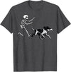 German Shorthaired Pointer Running Skeleton Halloween T-Shirt
