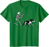 German Shorthaired Pointer Running Skeleton Halloween T-Shirt