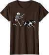 German Shorthaired Pointer Running Skeleton Halloween T-Shirt