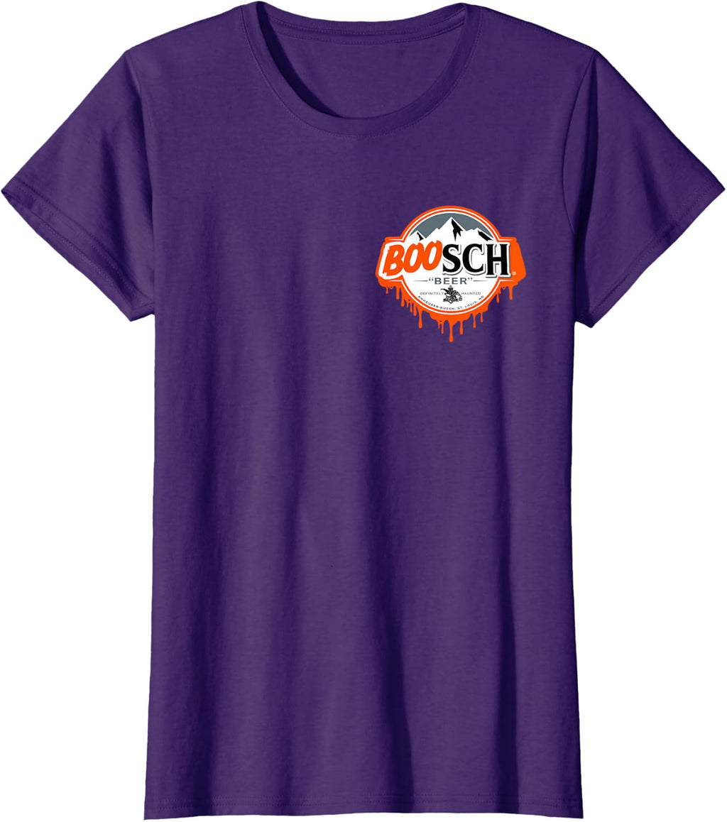 Boo SCH Ghost Halloween Beer Funny Drinking Spooky Costume T-Shirt