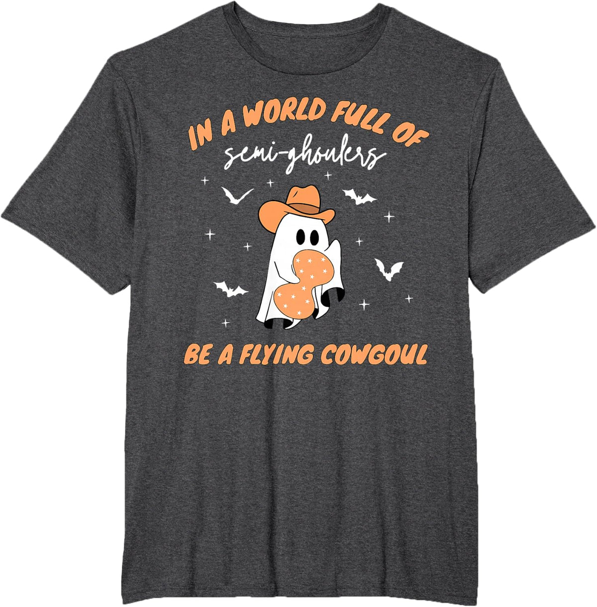 Labor and Delivery Nurse Halloween Ghost Flying Cowgirl Fall T-Shirt