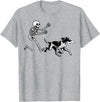 German Shorthaired Pointer Running Skeleton Halloween T-Shirt