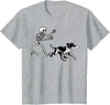 German Shorthaired Pointer Running Skeleton Halloween T-Shirt