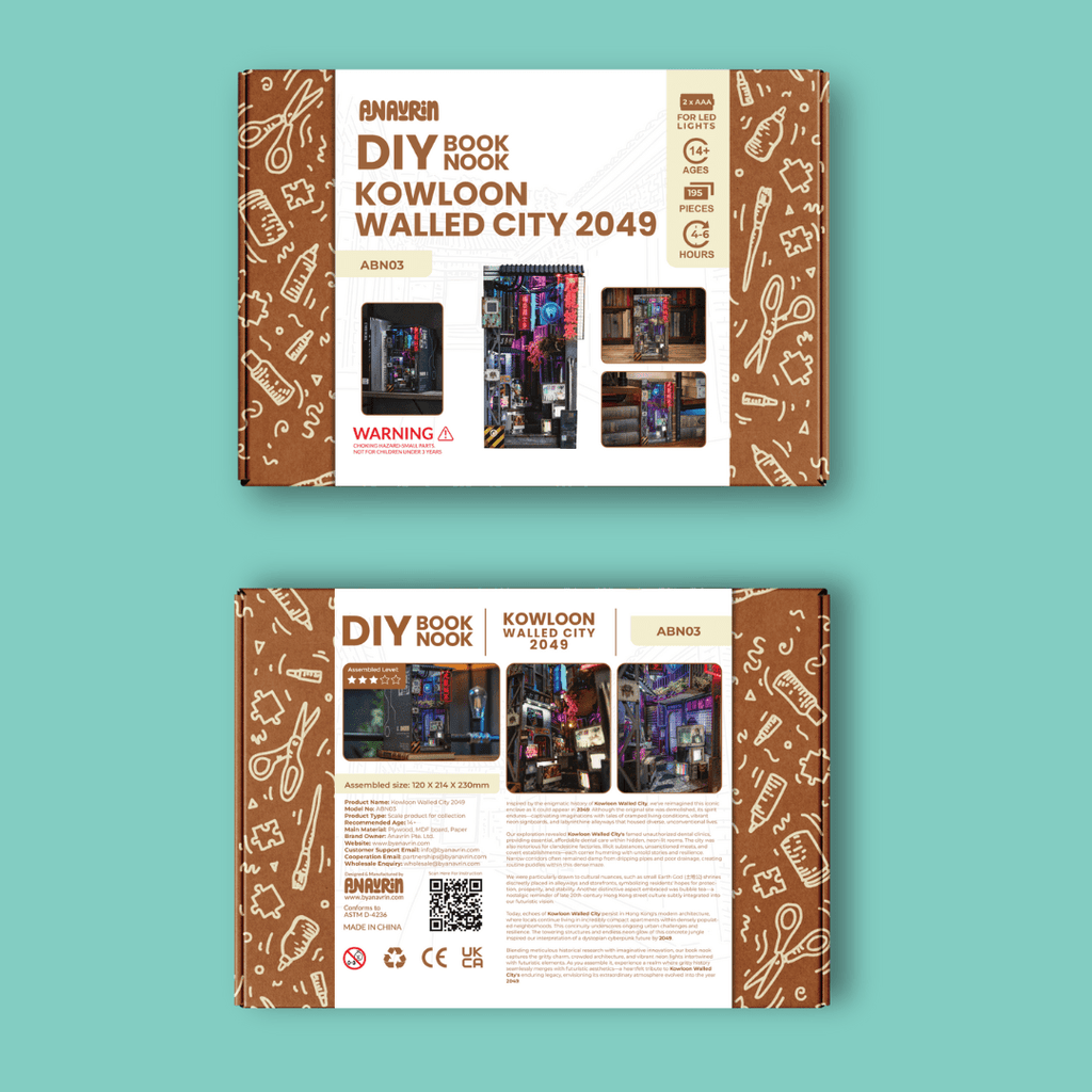 Kowloon Walled City 2049 Book Nook Kit
